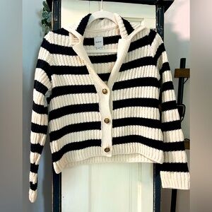 Anthropologie Maeve the Greta Polo Cardigan Sweater